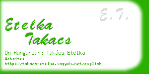 etelka takacs business card