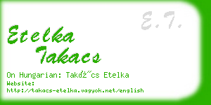 etelka takacs business card